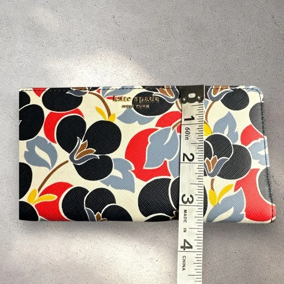 Kate Spade Cameron Breezy floral leather slim bifold wallet - Picture 8 of 8